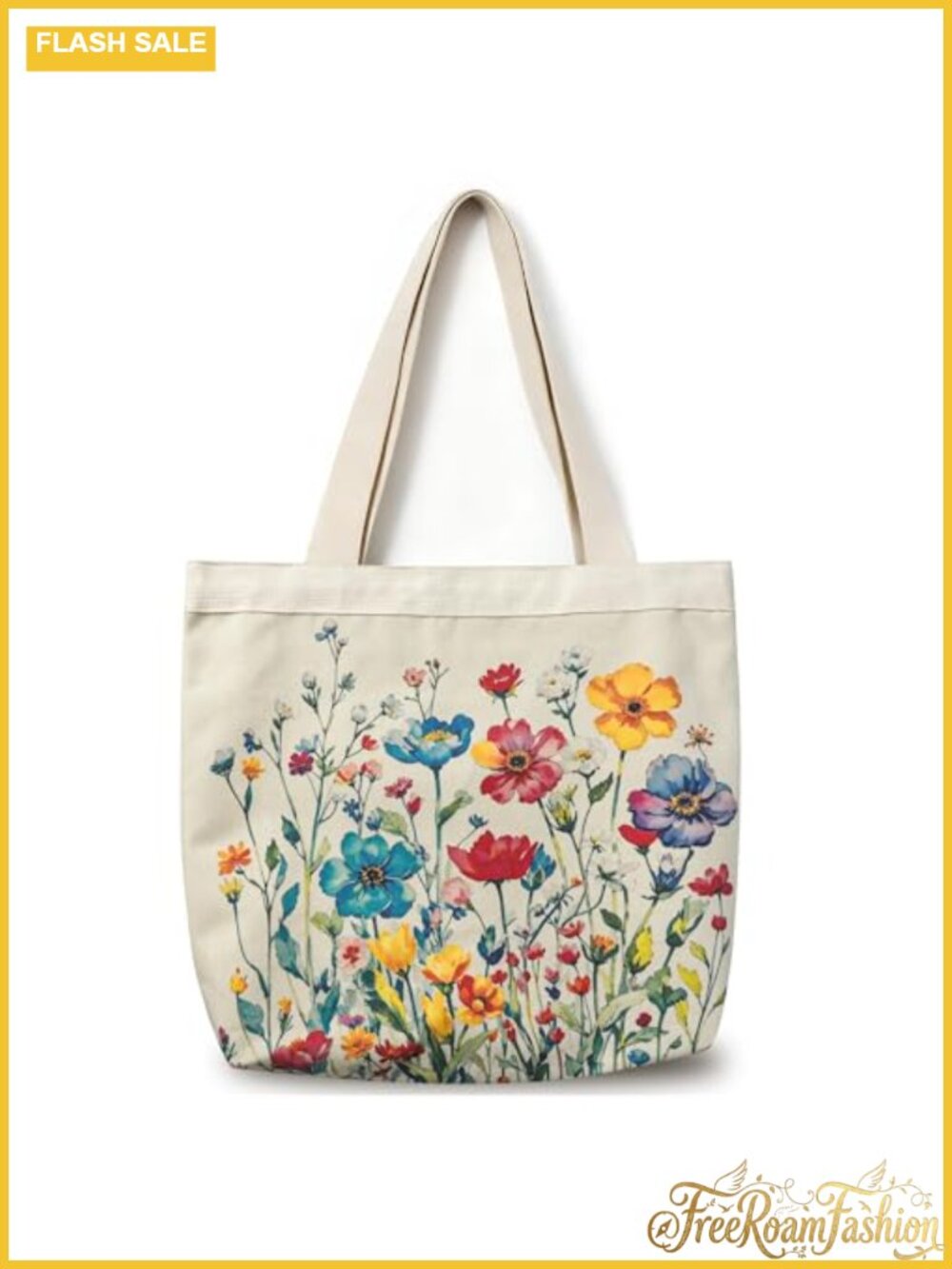 Canvas Tote Bag Reusable Grocery Bag with Zipper